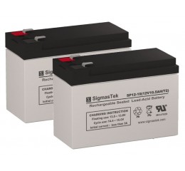 SigmasTek SP12-10 Sealed Lead Acid AGM Battery (2 Batteries)