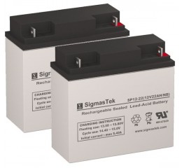 SigmasTek SP12-22 Sealed Lead Acid AGM Battery (2 Batteries)