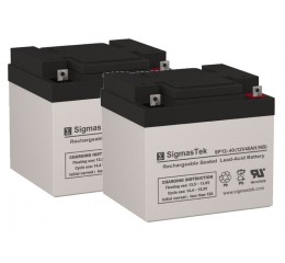 SigmasTek SP12-40 Sealed Lead Acid AGM Battery (2 Batteries)