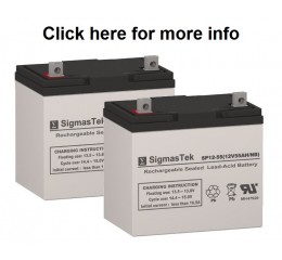Merits P181 HD Power Wheelchair Replacement Battery (2 Batteries)