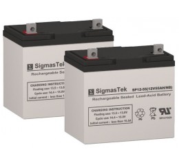 Merits Vision Sport P326A Power Wheelchair Replacement Battery (2 Batteries)