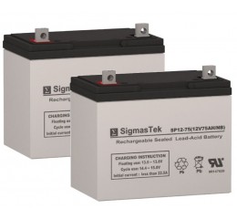 Shoprider Sprinter XL3 and XL4 Deluxe Scooter Battery (2 Batteries)
