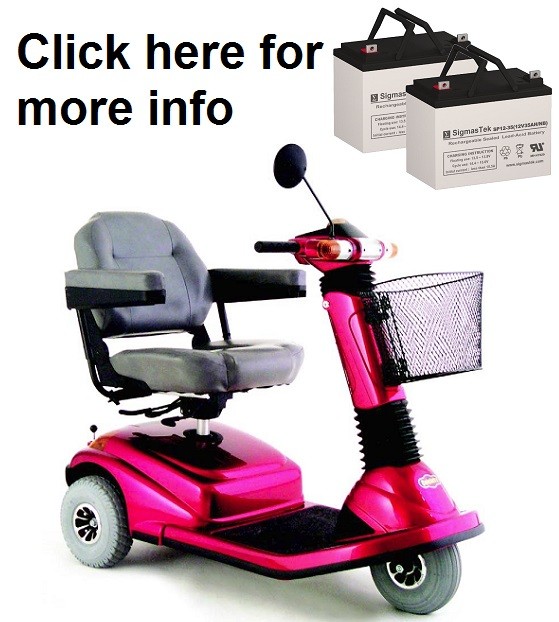 Pride Celebrity Mobility Scooter Replacement Battery SP12-35