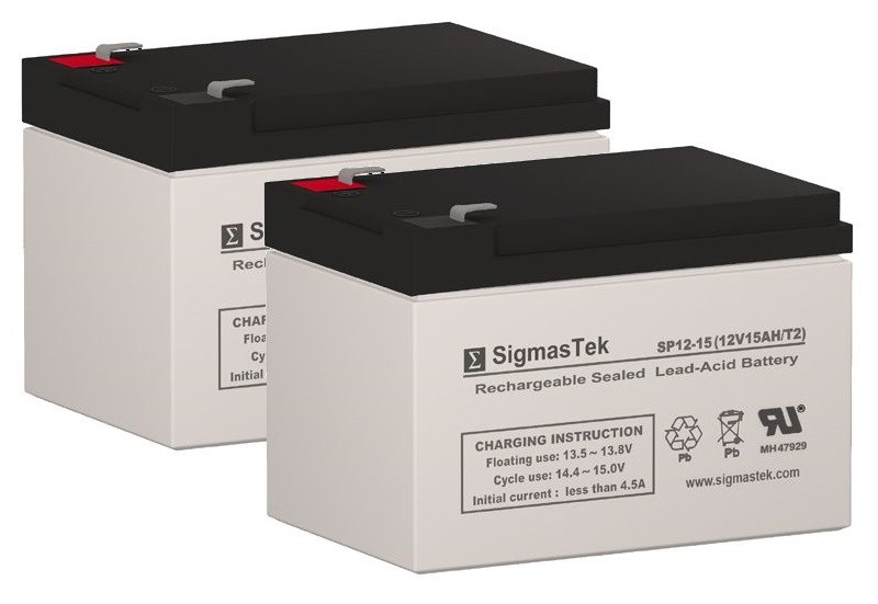 SigmasTek 12 Volt - 15 Amp Hour Batteries