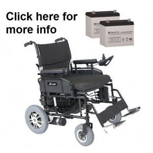 ActiveCare Wildcat 450 Folding Power Wheelchair Replacement Battery (2 Batteries)