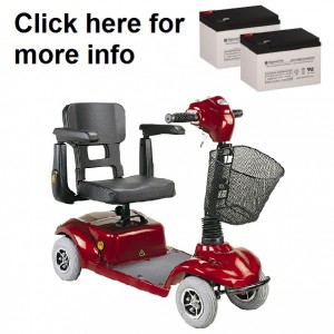 C.T.M. HS-290 Scooter Replacement Battery (2 Batteries)