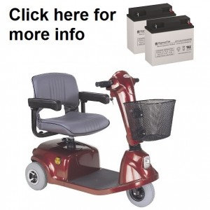 C.T.M. HS-320 Scooter Replacement Battery (2 Batteries)
