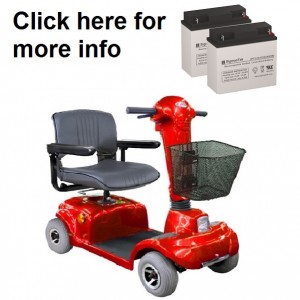 C.T.M. HS-360 Scooter Replacement Battery (2 Batteries)