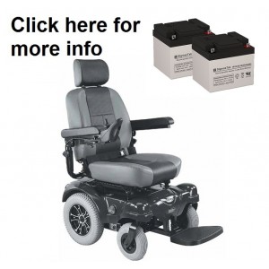 C.T.M. HS-5600 Powerchair Battery (2 Batteries)