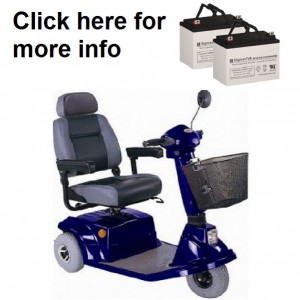 C.T.M. HS-570 Scooter Replacement Battery (2 Batteries)