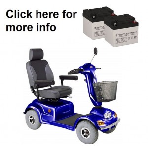 C.T.M. HS-890 Scooter Replacement Battery (2 Batteries)