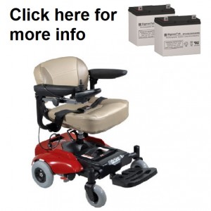 Drive Medical Geo Portable Power Wheelchair Replacement Battery (2 Batteries)