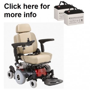 Drive Medical Image GT Power Wheelchair Replacement Battery (2 Batteries)