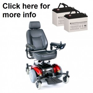 ActiveCare Intrepid / P22 Power Wheelchair Replacement Battery (2 Batteries)