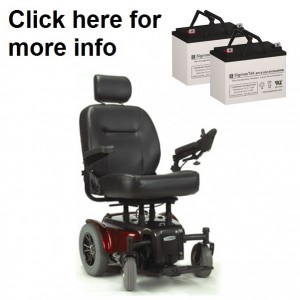 ActiveCare Medalist 450 Power Wheelchair Replacement Battery (2 Batteries)