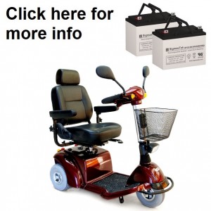 ActiveCare Pilot 2310 and 2410 Scooter Replacement Battery (2 Batteries)