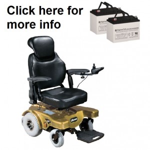 Drive Medical Sunfire General Power Wheelchair Replacement Battery (2 Batteries)