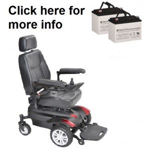 Drive Medical Titan Replacement Battery (2 Batteries)
