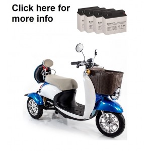 eWheels EW-11 Scooter Battery (4 Batteries)