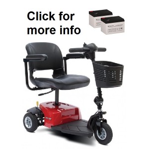 Pride Mobility Go-Go ES Scooter Replacement Battery (2 Batteries)