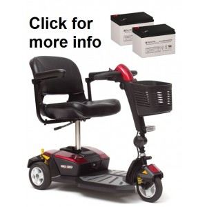 Pride Mobility Go-Go LX with CTS Replacement Battery (2 Batteries)