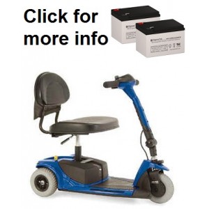 Pride Mobility Go-Go Ultra Scooter Replacement Battery (2 Batteries)