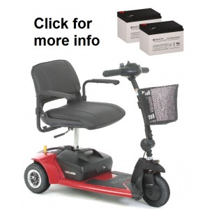 Pride Mobility Go-Go Ultra X Scooter Replacement Battery (2 Batteries)