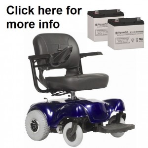 Golden Alante GP201SS / GP201CC Power Wheelchair Replacement Battery (2 Batteries)