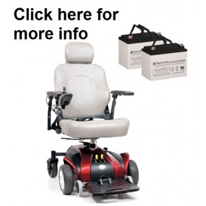 Golden Alante Sport GP205 Power Wheelchair Replacement Battery (2 Batteries)