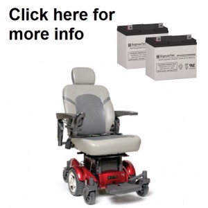 Golden Compass HD and TRO Power Wheelchair Replacement Battery (2 Batteries)