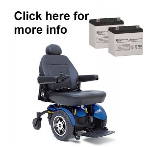 Pride Mobility Jazzy Elite 14 Replacement Battery (2 Batteries)