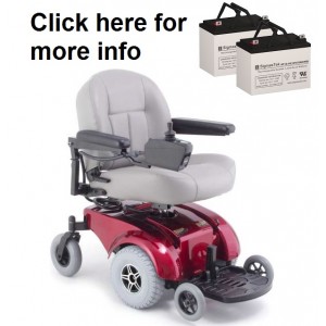 Pride Mobility Jet 3 Replacement Battery (2 Batteries)