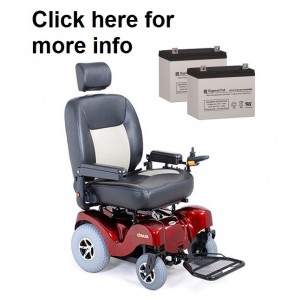 Merits Atlantis Powerchair Replacement Battery (2 Batteries)