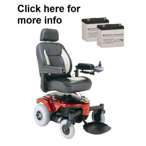 Merits Cypress 4 & 5 Powerchair Battery (2 Batteries)