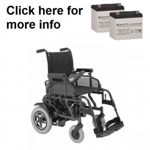Merits P181 HD Power Wheelchair Replacement Battery (2 Batteries)