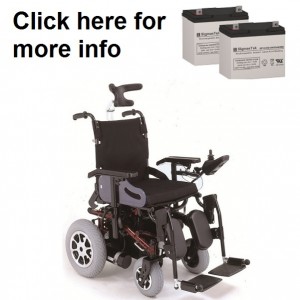 Merits P201 Power Wheelchair Replacement Battery (2 Batteries)