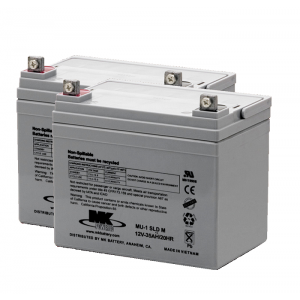 MK Battery MU-1 SLD M AGM Battery (2 Batteries)