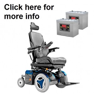 Permobil C400 Power Wheelchair Replacement Battery (Pair)