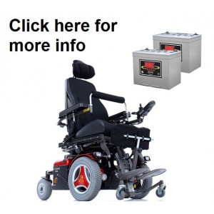 Permobil M300 HD Power Wheelchair Replacement Battery (Pair)