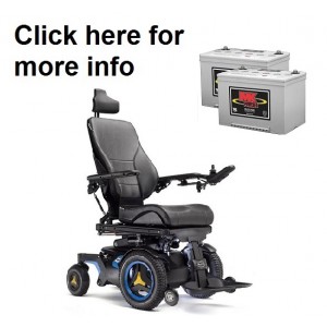Permobil F3 Power Wheelchair Replacement Battery (Pair)
