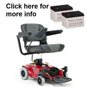 Pride Mobility Go-Chair (Old Model) Battery (Set of Two)