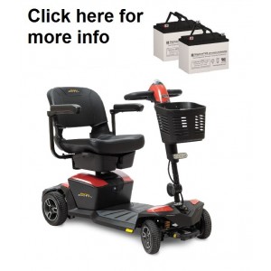 Pride Jazzy Zero Turn Scooter Battery (2 Batteries)