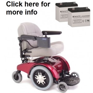 Pride Mobility Jet 10 Wheelchair Replacement Battery (2 Batteries)