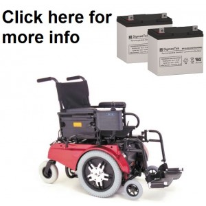 Pride Mobility Jet 12 Wheelchair Replacement Battery (2 Batteries)