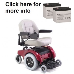 Pride Mobility Jet 1-HD Wheelchair Replacement Battery (2 Batteries)