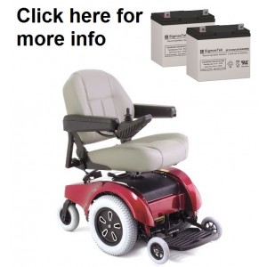 Pride Mobility Jet 2-HD Wheelchair Replacement Battery (2 Batteries)