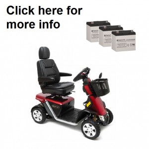 Pride Mobility Pursuit Sport 36V Battery (3 Batteries)