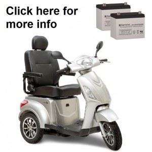 Pride Mobility Raptor Scooter Replacement Battery (2 Batteries)