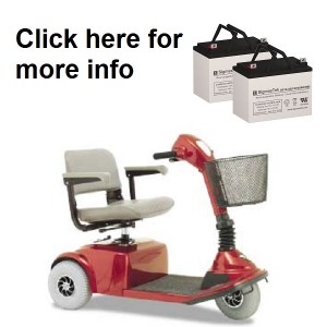 Pride Mobility Victory Scooter Battery (2 Batteries)