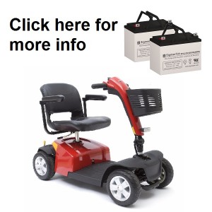 Pride Mobility Victory ES10 Scooter Replacement Battery (2 Batteries)